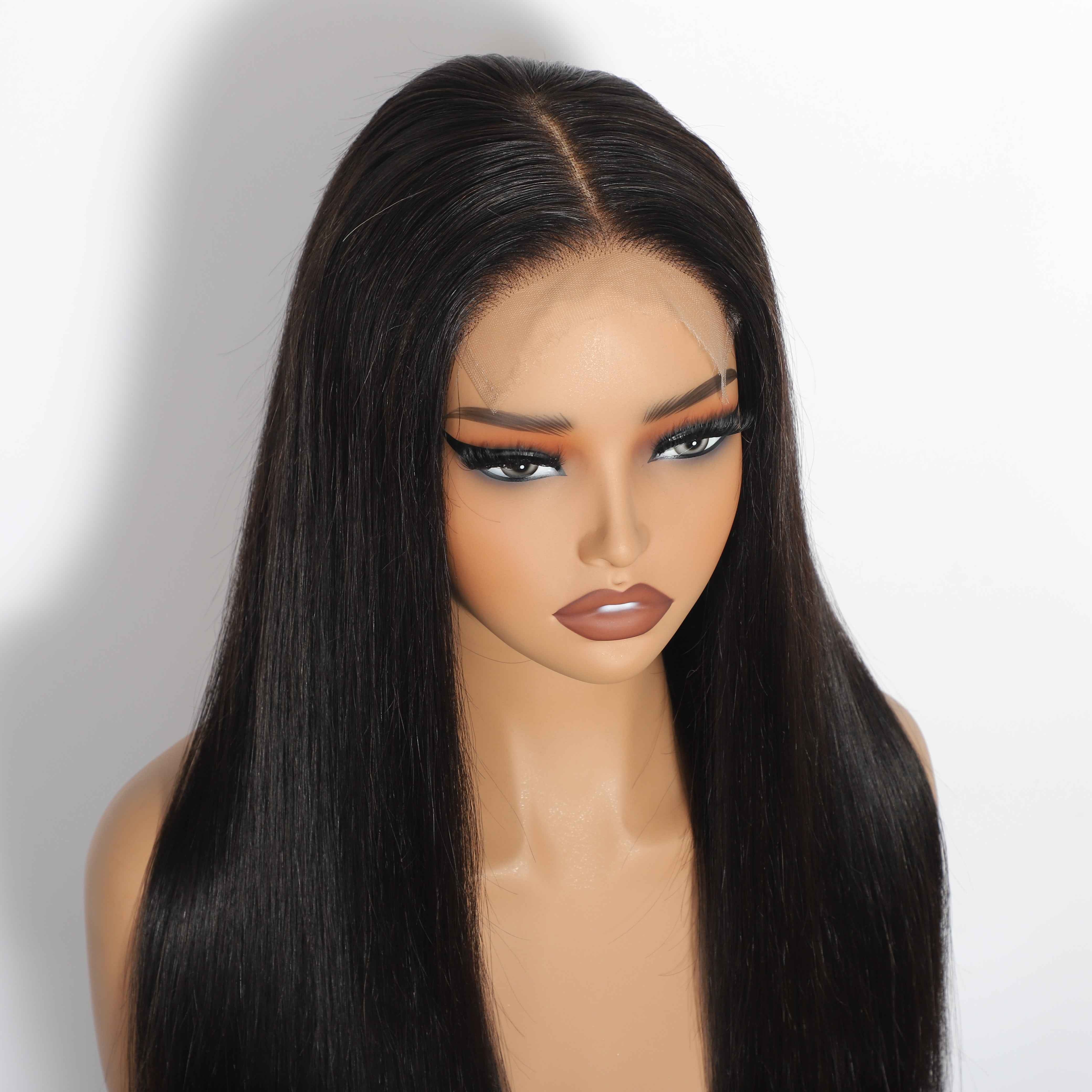 Straight 5"x5"Transparent Closure Lace Wig